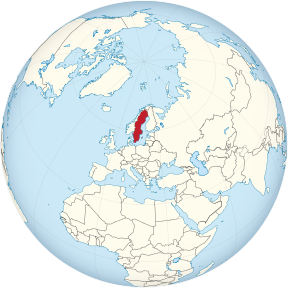 Sweden on the globe (Europe centered).svg