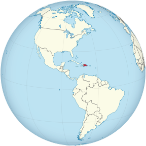 Dominican Republic on the globe (Americas centered).svg