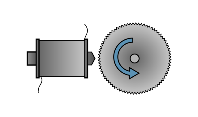 Elektromagnet und Tonrad