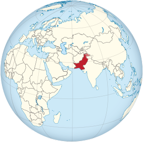 Pakistan on the globe (de-facto and claimed hatched) (Afro-Eurasia centered).svg
