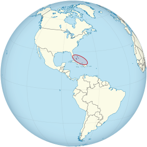 The Bahamas on the globe (Americas centered).svg