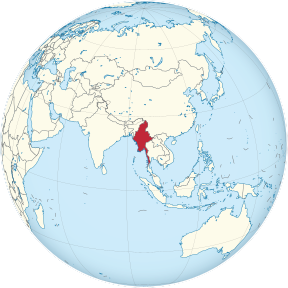 Myanmar on the globe (Myanmar centered).svg